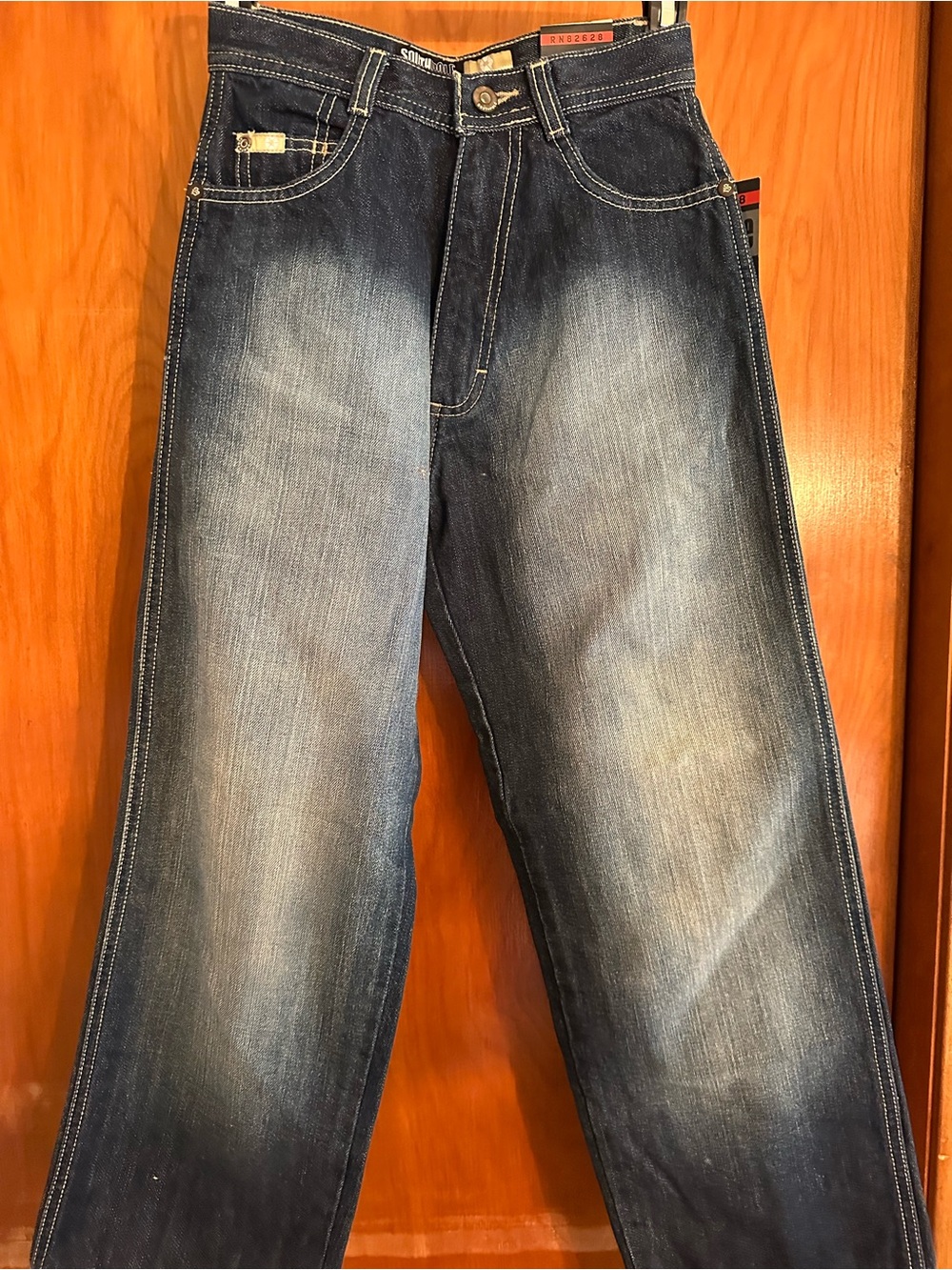 Southpole Boys Size 8 NWT Y2K Baggy Embroidered Jeans